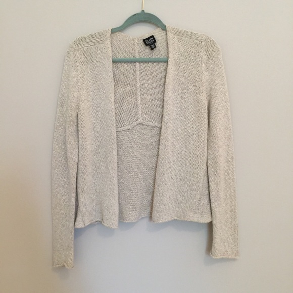 Eileen Fisher Petite Knit Open Cream 